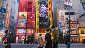 Tokyo con locandine anime