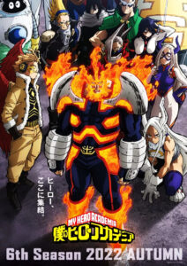 Copertina della sesta stagione di My Hero Academia