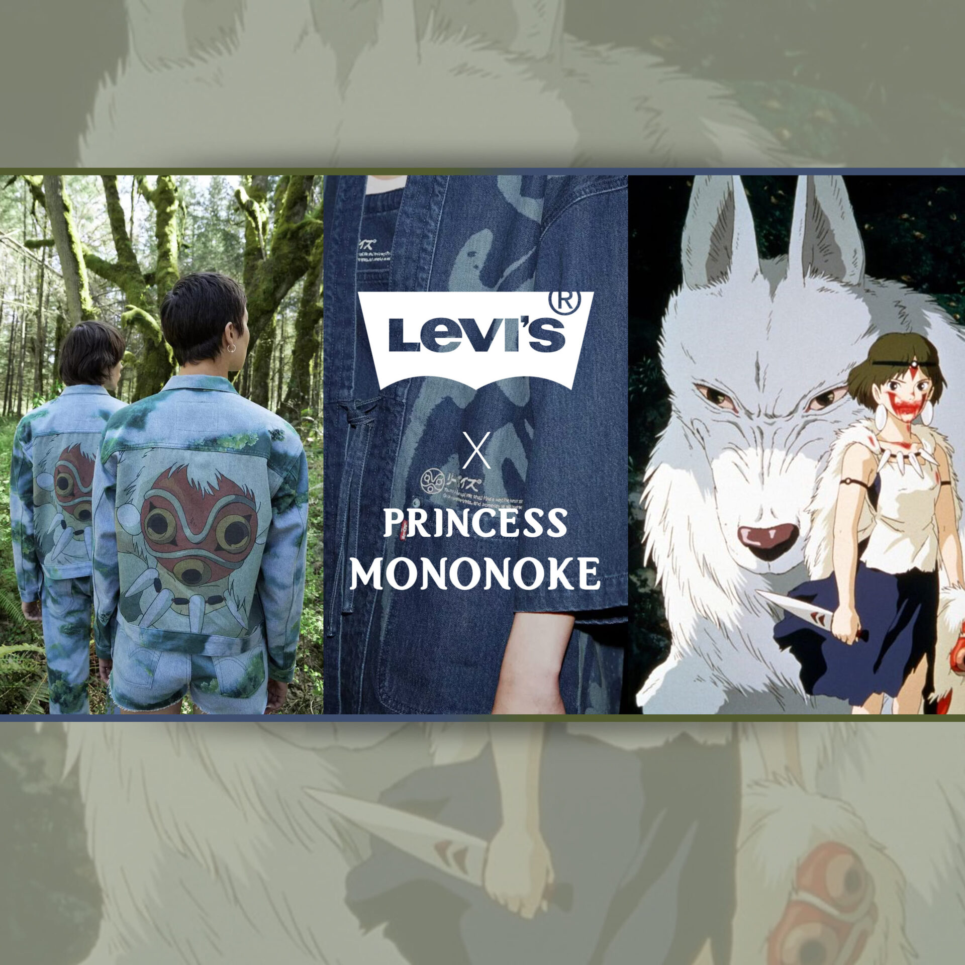 Levi Strauss annuncia una nuova linea di abbigliamento ispirata a Princess  Mononoke - Animaku